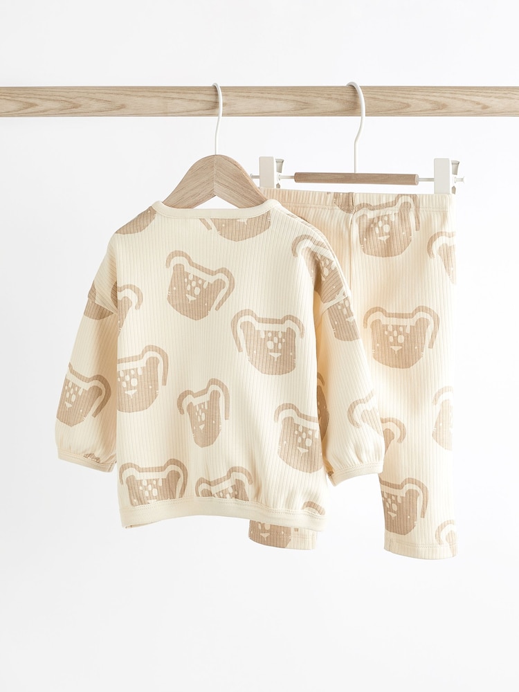 Neutral Lion Baby Top and Leggings 2 Piece Set - Image 2 of 8