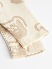 Neutral Lion Baby Top and Leggings 2 Piece Set - Image 5 of 8