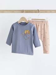 Blue Lion Pocket Baby Top and Leggings 2 Piece Set - Image 1 of 7