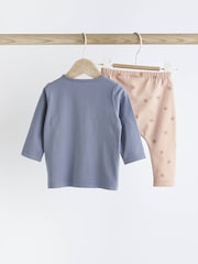 Blue Lion Pocket Baby Top and Leggings 2 Piece Set - Image 2 of 7