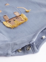 Blue Lion Pocket Baby Top and Leggings 2 Piece Set - Image 5 of 7
