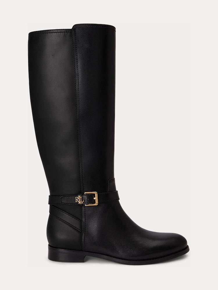 Sort - Lauren Ralph Lauren Brooke Ridestøvler i læder - Billede 1 af 3 Sort - Lauren Ralph Lauren Brooke Ridestøvler i læder - Billede 1 af 3