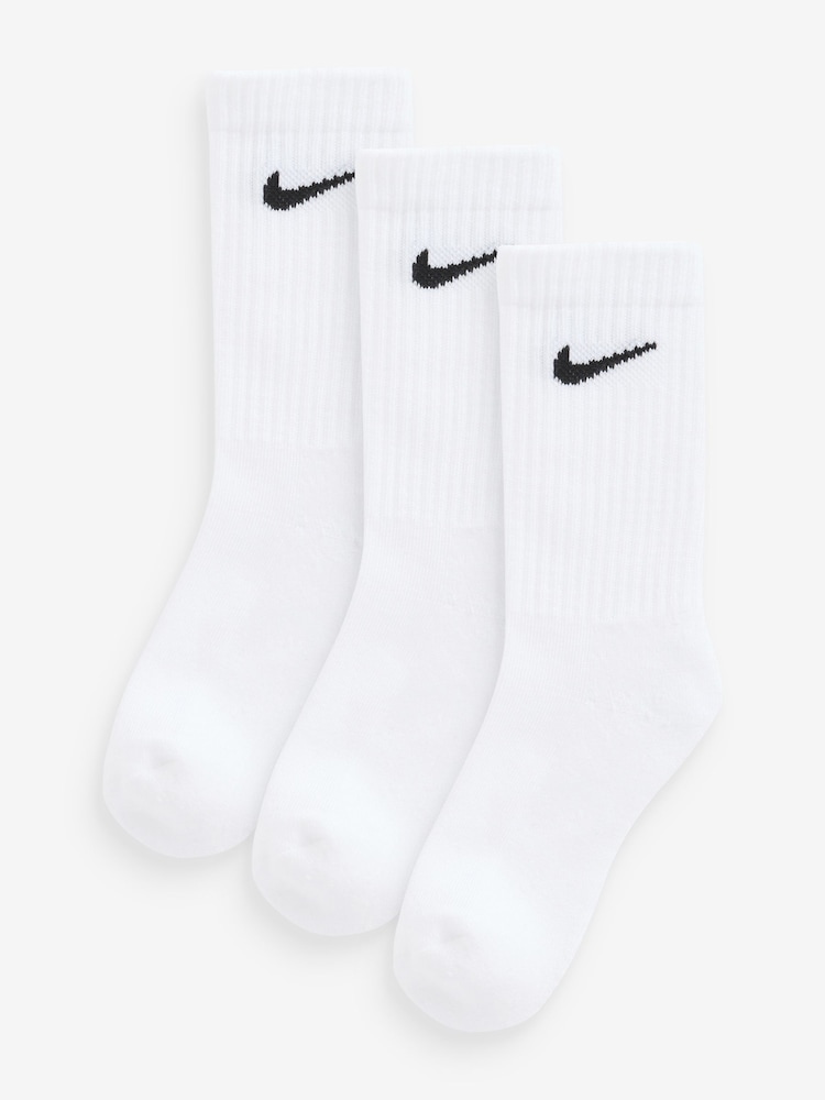 Nike White Little Kids 3 Pack Socks - Image 1 of 4