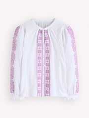 Boden White Dolman Double Cloth Top - Image 1 of 1