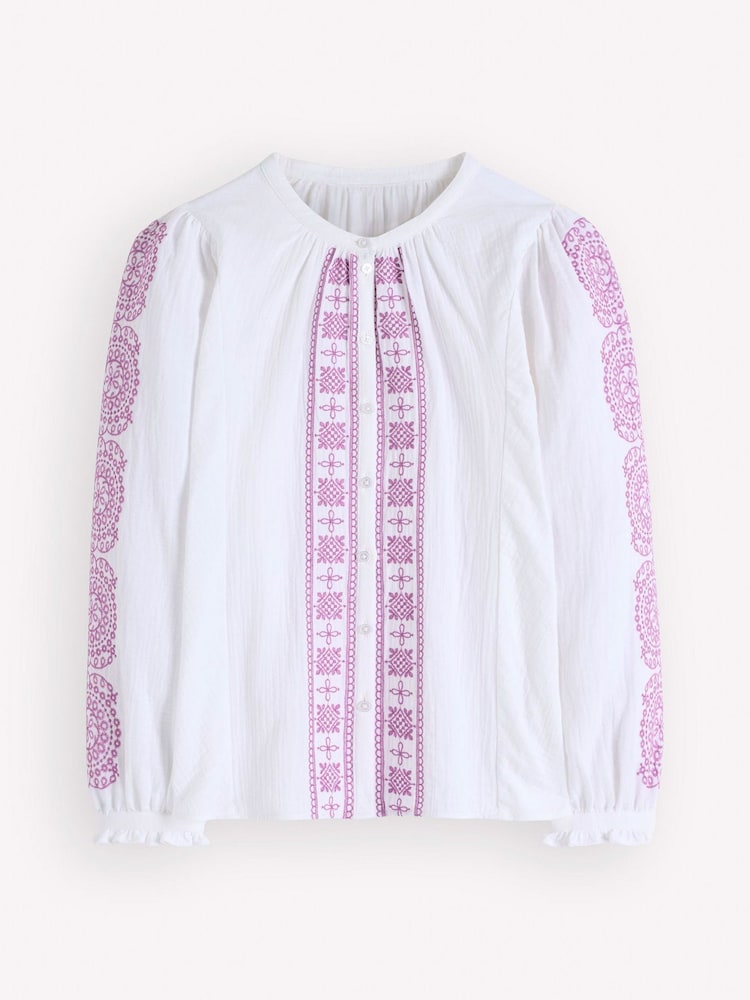 Boden White Dolman Double Cloth Top - Image 1 of 1