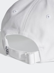 adidas Originals White Trefoil 100% Cotton Baseball Cap - Image 3 of 5