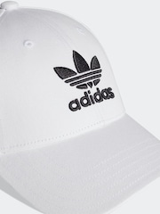 adidas Originals White Trefoil 100% Cotton Baseball Cap - Image 4 of 5