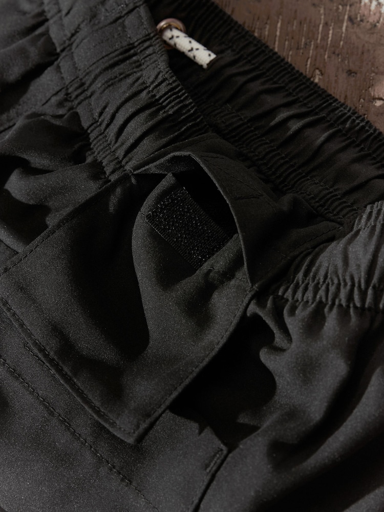 Black/Grey 50/50 Swim Shorts - Image 12 of 12