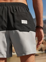 Black/Grey 50/50 Swim Shorts - Image 6 of 12