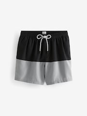 Black/Grey 50/50 Swim Shorts - Image 7 of 12