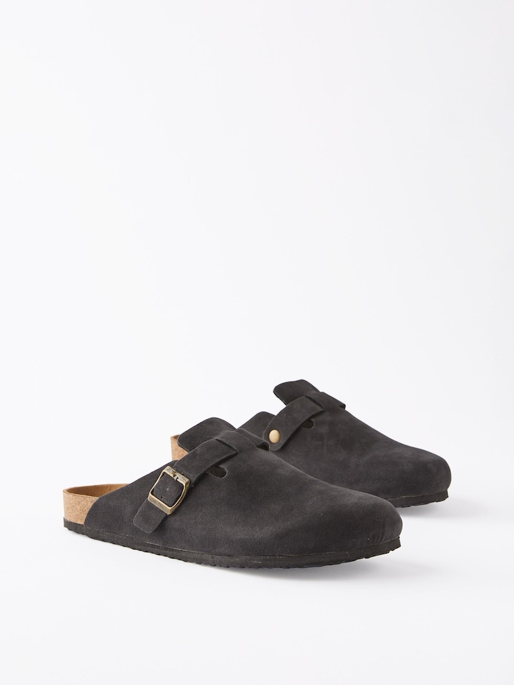 Cotton On Black Closed Toe Buckle Slides - Image 2 of 4 Cotton On Black Closed Toe Buckle Slides - Image 2 of 4