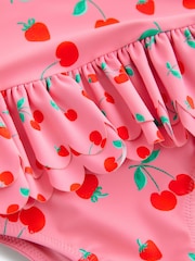 Rot/Rosa/Kirschen - Badeanzug mit Röckchen (3 Monate–7 Jahre) - Bild 6 von 6