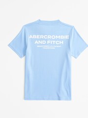 Abercrombie & Fitch Blue Sausage Dog Back Print Graphic T-Shirt - Image 2 of 2