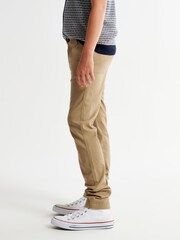 Abercrombie & Fitch Twill Smart Chino Brown Trousers - Image 1 of 5