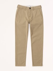 Abercrombie & Fitch Twill Smart Chino Brown Trousers - Image 4 of 5