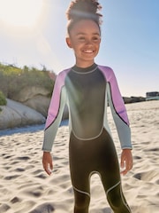 Black/Purple 3mm Neoprene Wetsuit (1-16yrs) - Image 3 of 8