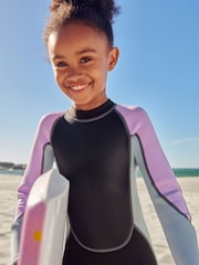 Black/Purple 3mm Neoprene Wetsuit (1-16yrs) - Image 4 of 8