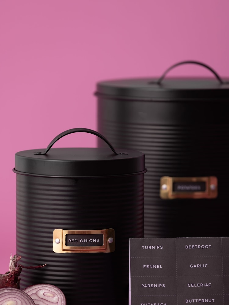 Typhoon Black Otto Root Vegetable Storage Set of 2 - Image 2 of 6