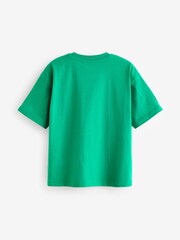 Green Varsity 100% Cotton Short Sleeve Graphic T-Shirt (3-16yrs) - Image 6 of 7