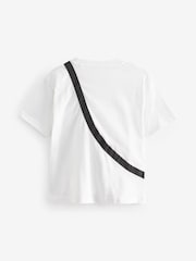 White Phone Bag Pocket Short Sleeve 100% Cotton T-Shirt (3-16yrs) - Image 2 of 3