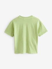 Green Surf Skeleton Relaxed Fit Washed Short Sleeve T-Shirt (3-16yrs) - Image 2 of 3