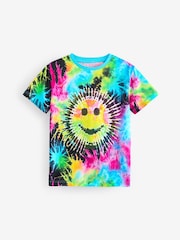 Multi Tie Dye All-Over Print Short Sleeves 100% Cotton T-Shirt (3-16yrs) - Image 1 of 3