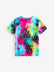 Multi Tie Dye All-Over Print Short Sleeves 100% Cotton T-Shirt (3-16yrs) - Image 2 of 3