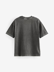 Grau - Kurzärmeliges T-Shirt mit Grafikprint in Relaxed-Fit (3–16 J.) - Bild 8 von 9