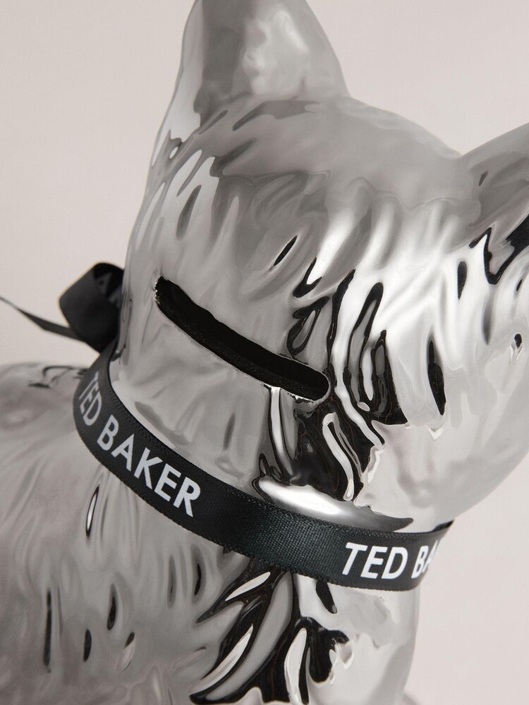 Ted Baker Mrvivo Silver Cat Money Box - Image 2 of 3