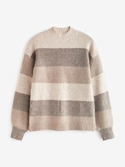 In The Style Brown Stacey Solomon Striped Tonal Jumper - Image 5 of 5