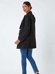 Roman Black Longline Boucle Tailored Blazer - Image 2 of 3
