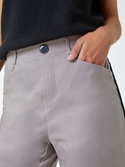 Roman Light Grey Cropped Stretch Culottes - Image 5 of 5