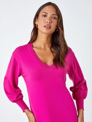 Roman Pink Knitted Jumper Dress - Image 4 of 5