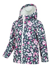Mountain Warehouse Multi Colour Exodus II Kids Printed Water Resistant Softshell Jacket - Image 4 of 5