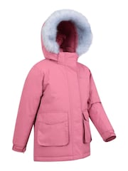 Mountain Warehouse Pink Kids Ranger Plain Water Resistant Jacket - Image 1 of 4