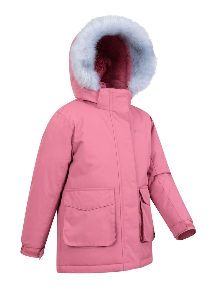 Mountain Warehouse Pink Kids Ranger Plain Water Resistant Jacket - Image 1 of 4