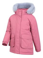 Mountain Warehouse Pink Kids Ranger Plain Water Resistant Jacket - Image 2 of 4