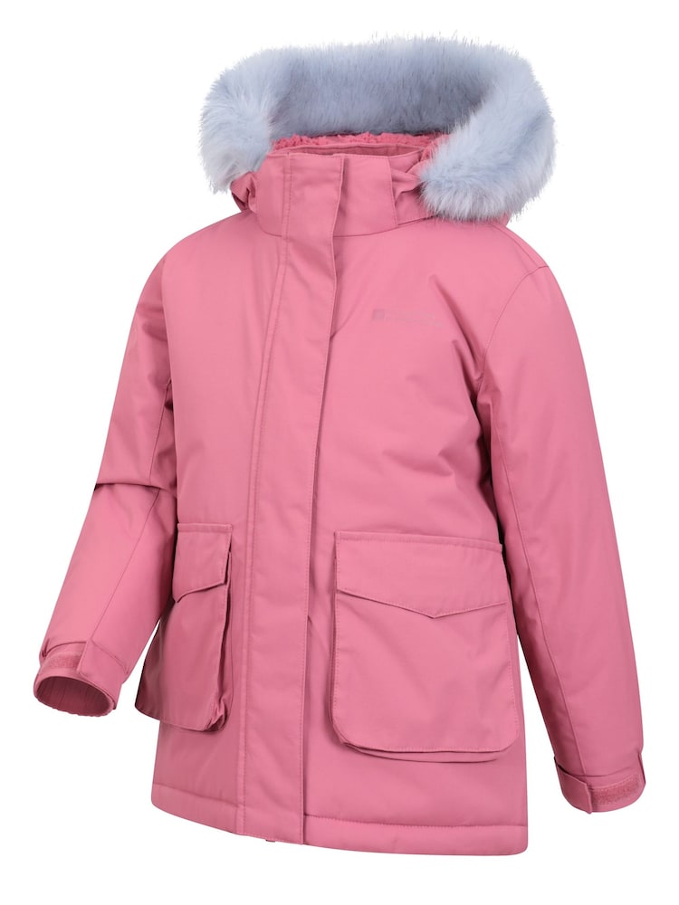 Mountain Warehouse Pink Kids Ranger Plain Water Resistant Jacket - Image 2 of 4