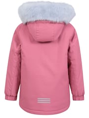 Mountain Warehouse Pink Kids Ranger Plain Water Resistant Jacket - Image 3 of 4
