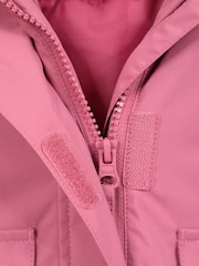 Mountain Warehouse Pink Kids Ranger Plain Water Resistant Jacket - Image 4 of 4