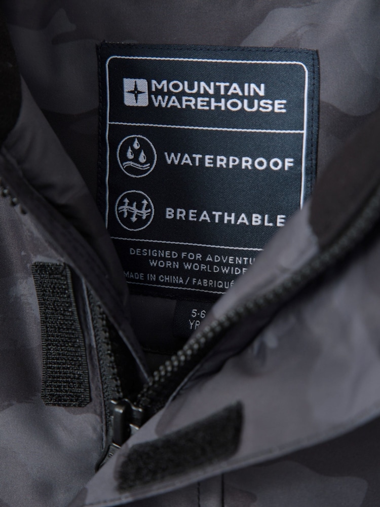 Mountain Warehouse Green Ranger Printed Kids Water Resistant Jacket - Image 6 of 6