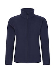 Blauw - Mountain Warehouse Camber II fleece met rits voor kinderen - Image 1 of 4