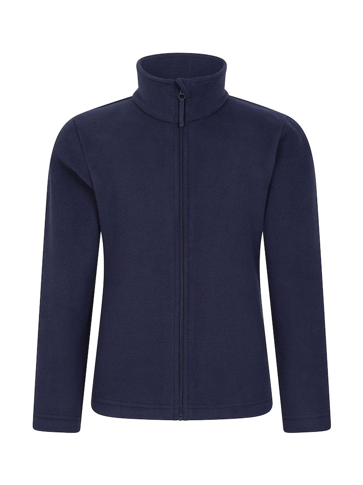 Blauw - Mountain Warehouse Camber II fleece met rits voor kinderen - Image 1 of 4