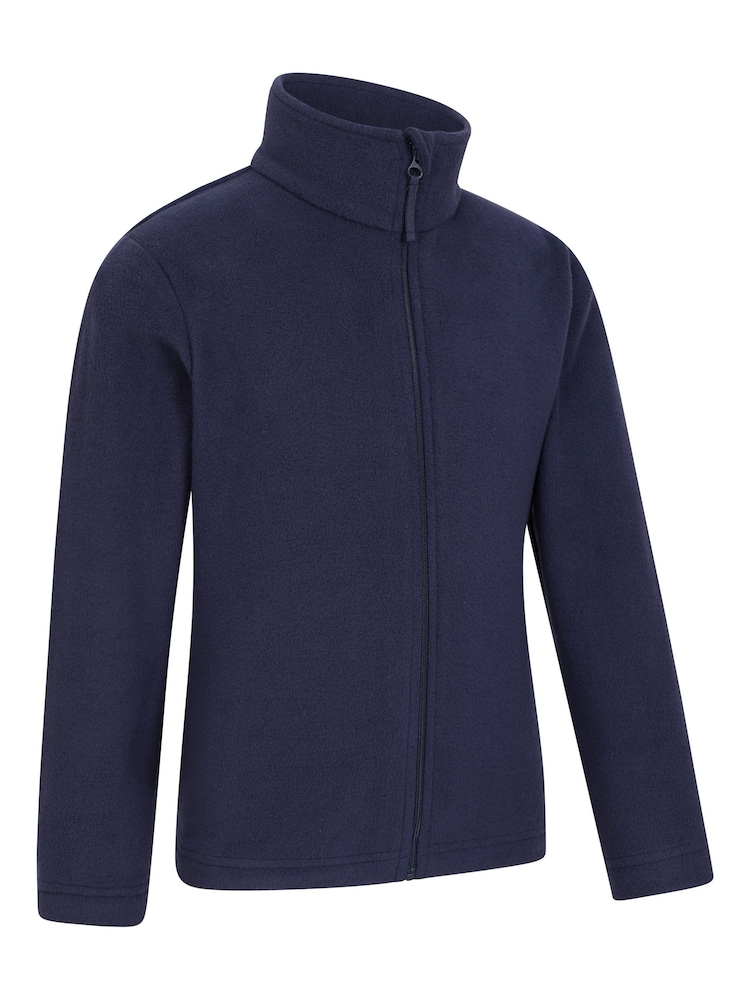 Mountain Warehouse Blue Camber II Kids Full Zip Fleece - Image 2 of 4 Mountain Warehouse Blue Camber II Kids Full Zip Fleece - Image 2 of 4