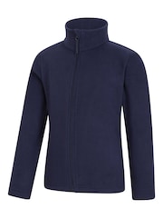 Blauw - Mountain Warehouse Camber II fleece met rits voor kinderen - Image 3 of 4