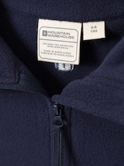 Blauw - Mountain Warehouse Camber II fleece met rits voor kinderen - Image 4 of 4