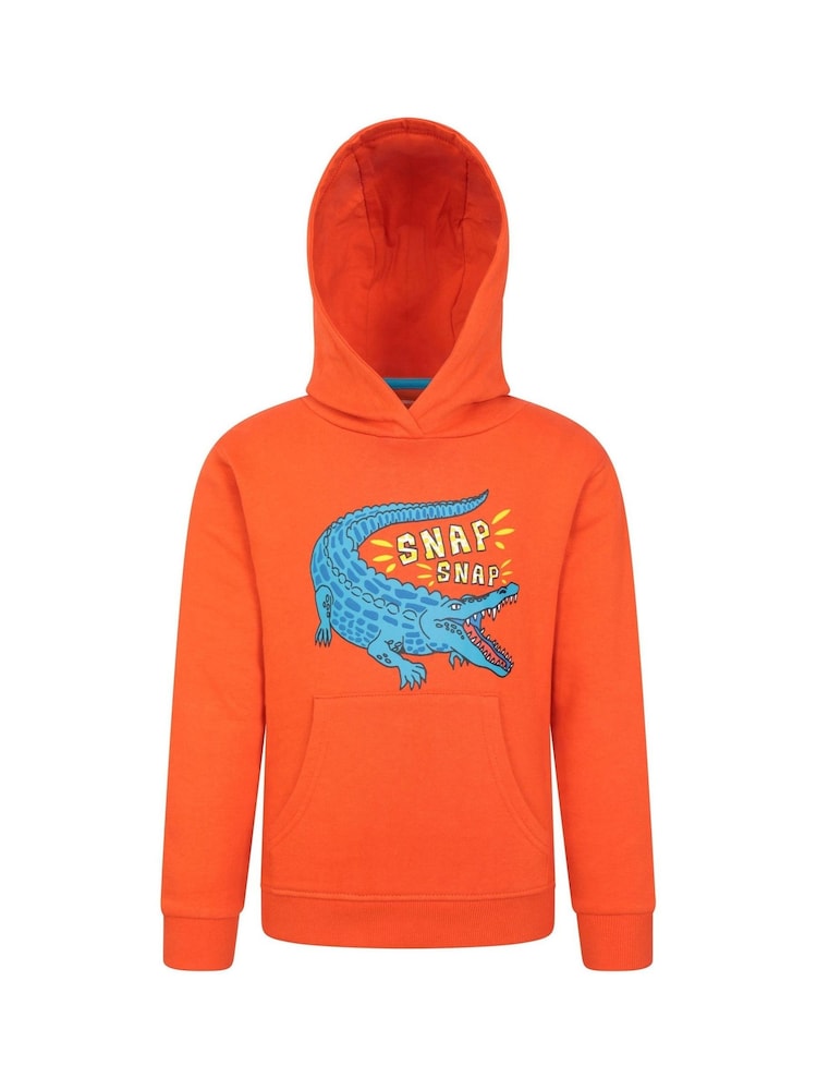 Sweat à capuche Mountain Warehouse Snappy Croco 100% coton enfant - Image 1 of 5