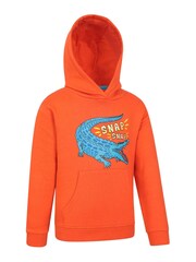 Sweat à capuche Mountain Warehouse Snappy Croco 100% coton enfant - Image 3 of 5
