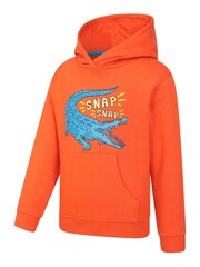 Sweat à capuche Mountain Warehouse Snappy Croco 100% coton enfant - Image 4 of 5