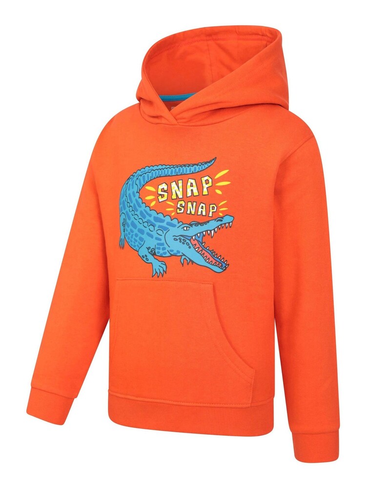 Sweat à capuche Mountain Warehouse Snappy Croco 100% coton enfant - Image 4 of 5